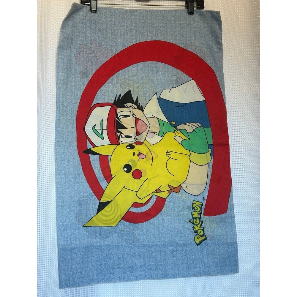 Vintage Nintendo Pokemon Pikachu Pillow Covers 1998 Set of 2